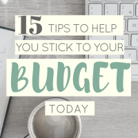 15 Tips to Help You Stick to Your Budget