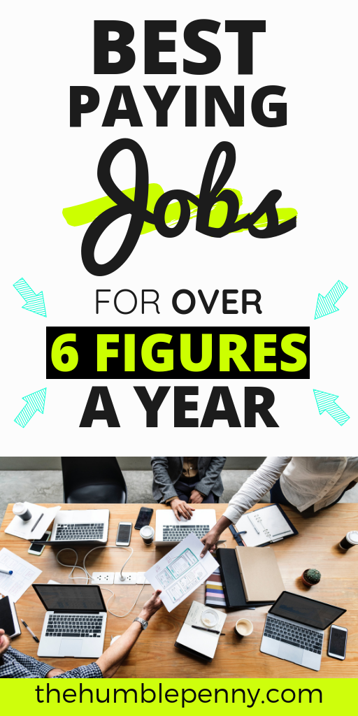 Best Paying Jobs For Over 6 Figures A Year