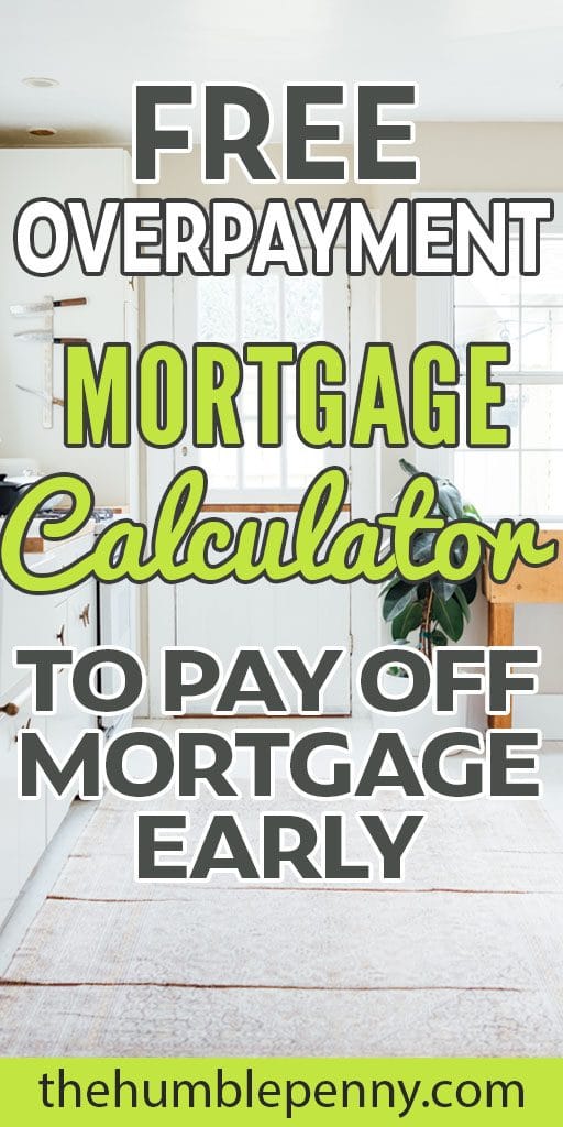 overpayment mortgage payoff calculator how to payoff mortgage early